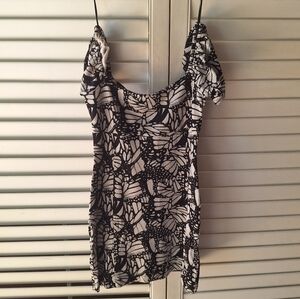 Urban Outfitters Black and White Butterfly Dress